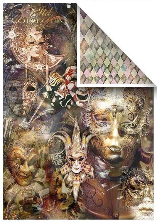 ITD Collection A4 Paper Pack Carnival Pierrot in Love