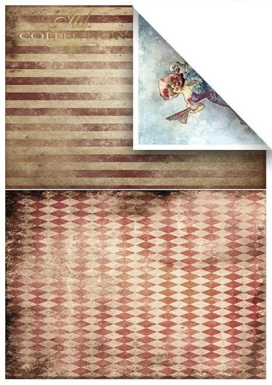 ITD Collection A4 Paper Pack Carnival Pierrot in Love