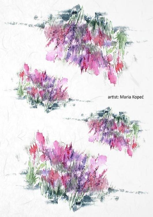 ITD Collection A4 Rice Paper Creative Set Beautiful Flowers