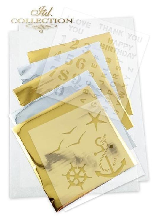 ITD Collection A4 Rice Paper Creative Set Sea Stories