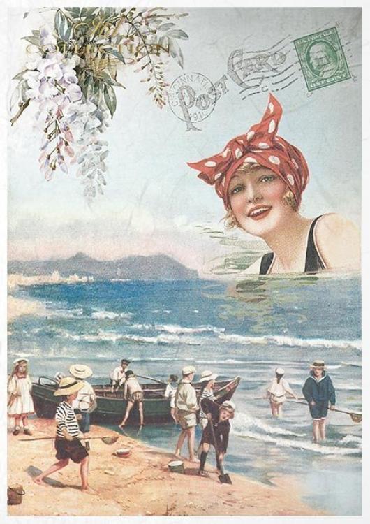 ITD Collection A4 Rice Paper Creative Set Sea Stories