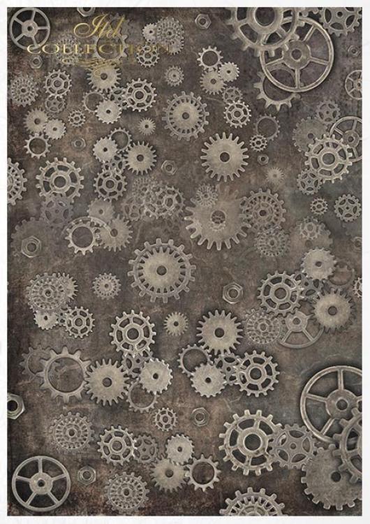 RS014 ITD Collection A4 Rice Paper Creative Set Steampunk