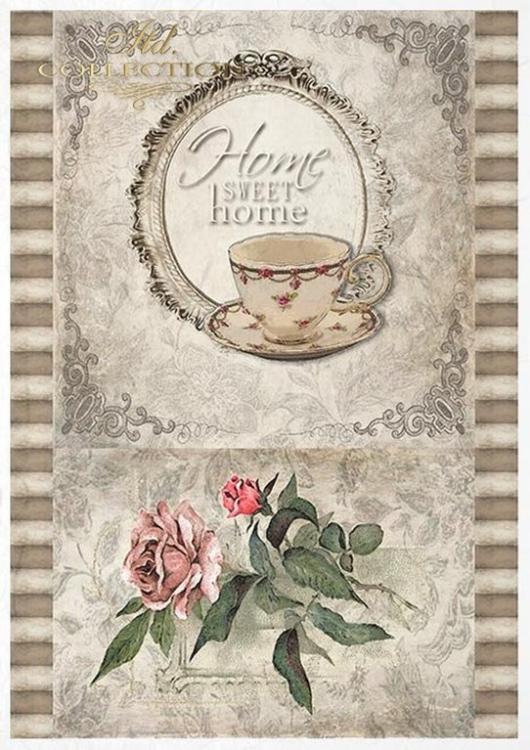 ITD Collection A4 Rice Paper Creative Set Vintage Style