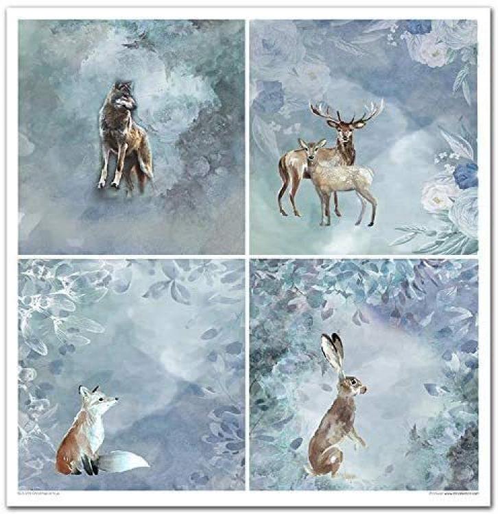 ITD Collection Paper Pad 12x12 Christmas in Blue