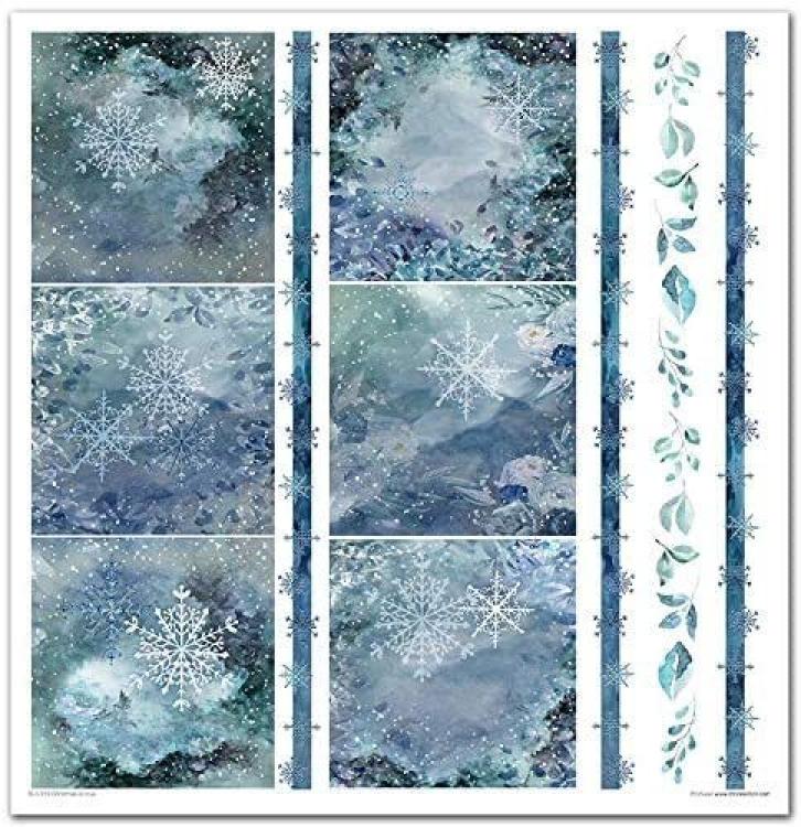 ITD Collection Paper Pad 12x12 Christmas in Blue