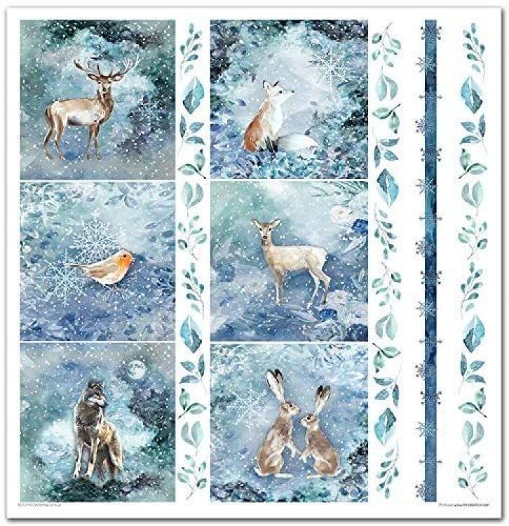 ITD Collection Paper Pad 12x12 Christmas in Blue