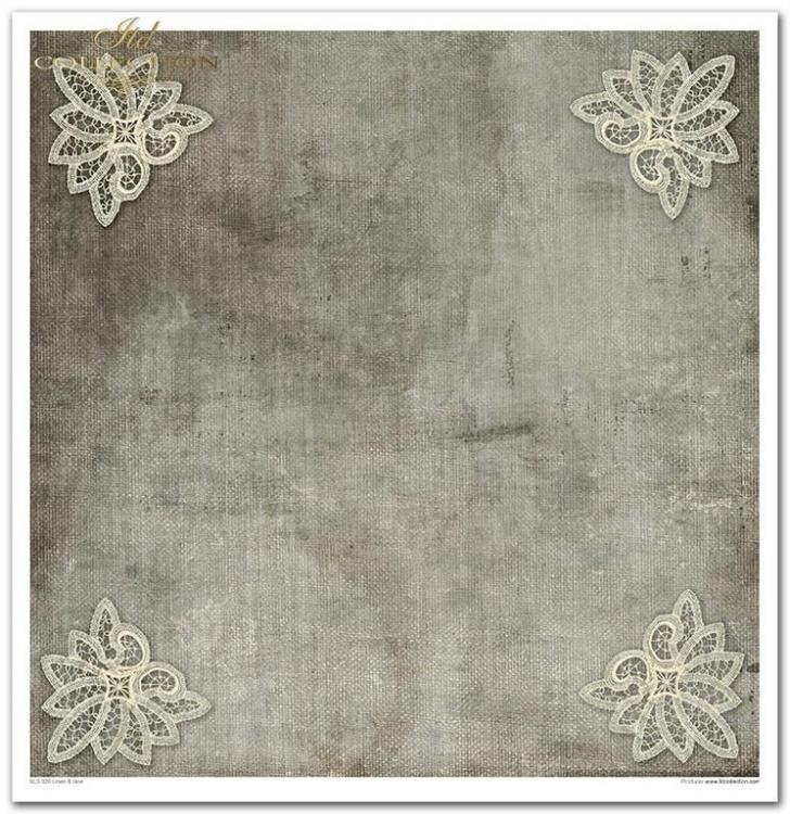 ITD Collection Paper Pad 12x12 Linen & Lace