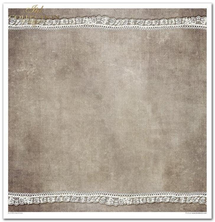 ITD Collection Paper Pad 12x12 Linen & Lace