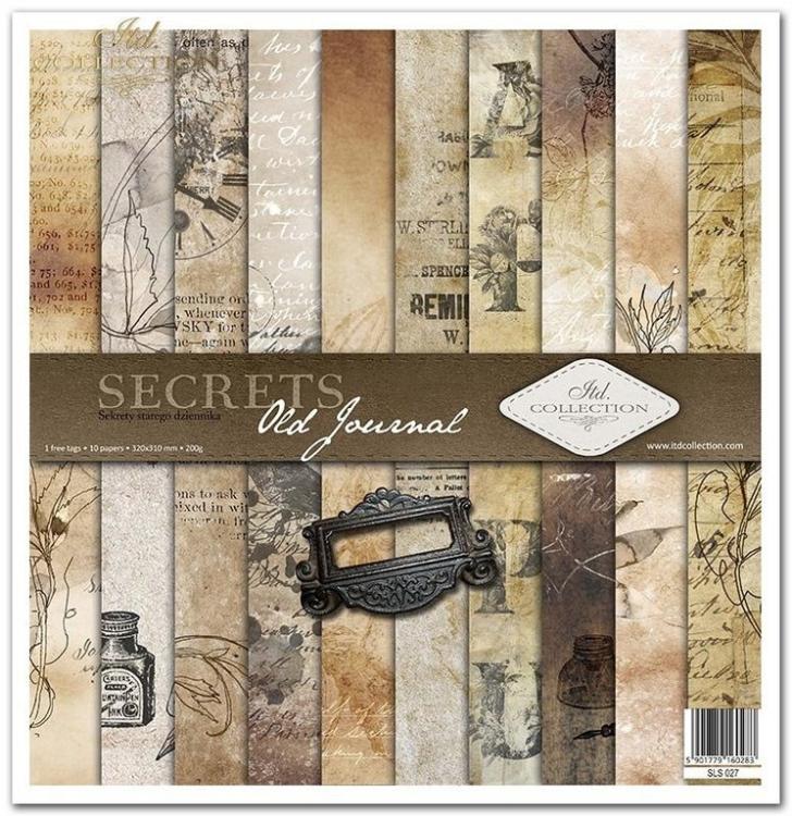 ITD Collection Paper Pad 12x12 Secrets Old Journal