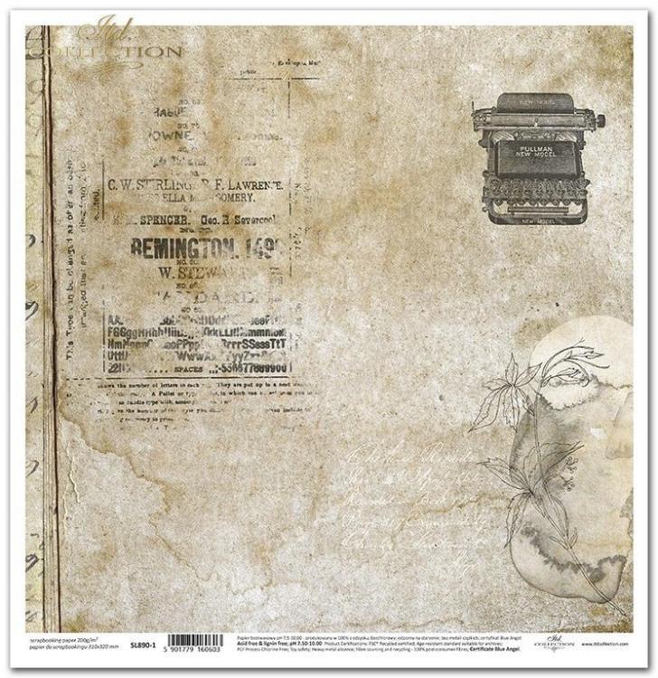 ITD Collection  Paper Pad 12x12 Secrets Old Journal