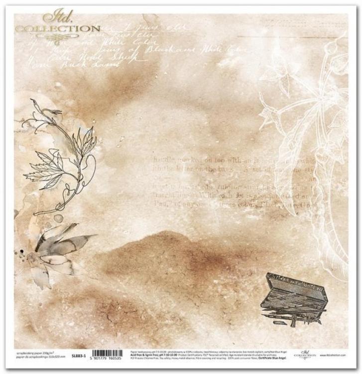 ITD Collection  Paper Pad 12x12 Secrets Old Journal