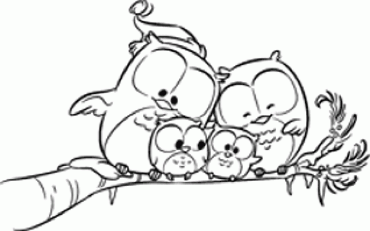 Impronte d'Autore Stamp Gufi Family