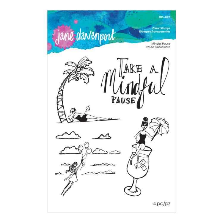 SALE Jane Davenport Clear Stamps Mindful Pause #023