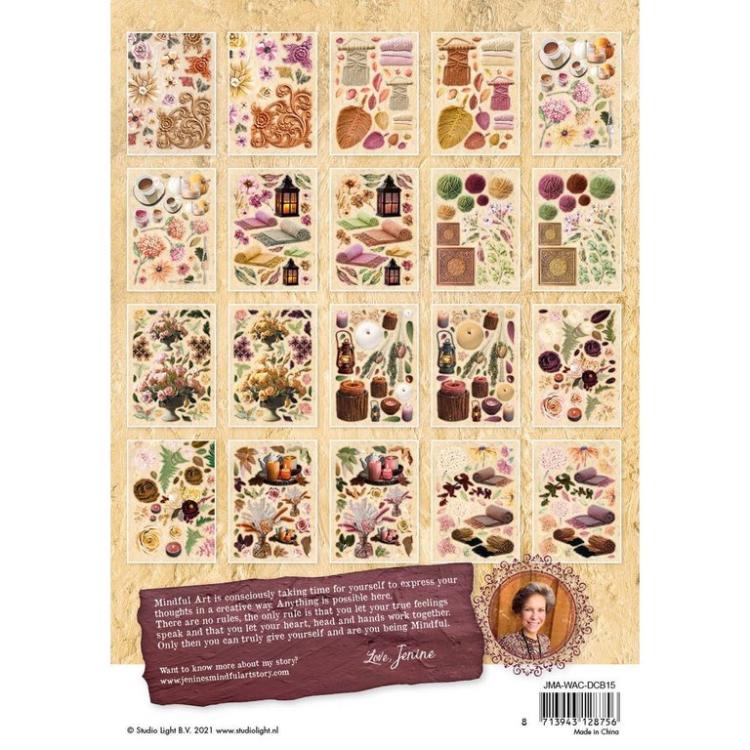 Jenine´s Mindful Art Die-cut Block Paper Elements Warm & Cozy #15