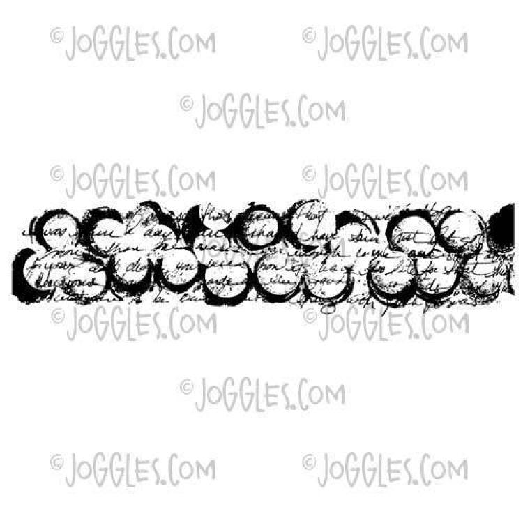 Joggles Cling Mounted Stamp Grunge Spots Border