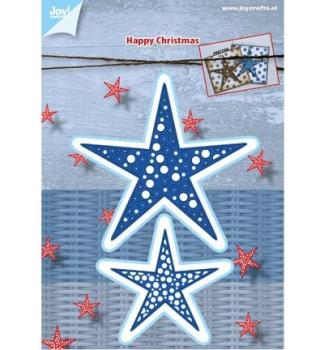 Joy!Crafts Präge- und Stanzschablone Happy Christmas Sterne