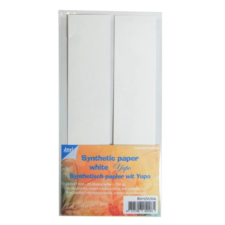 Joy!Crafts Synthetisch White Papier Yupo #0704