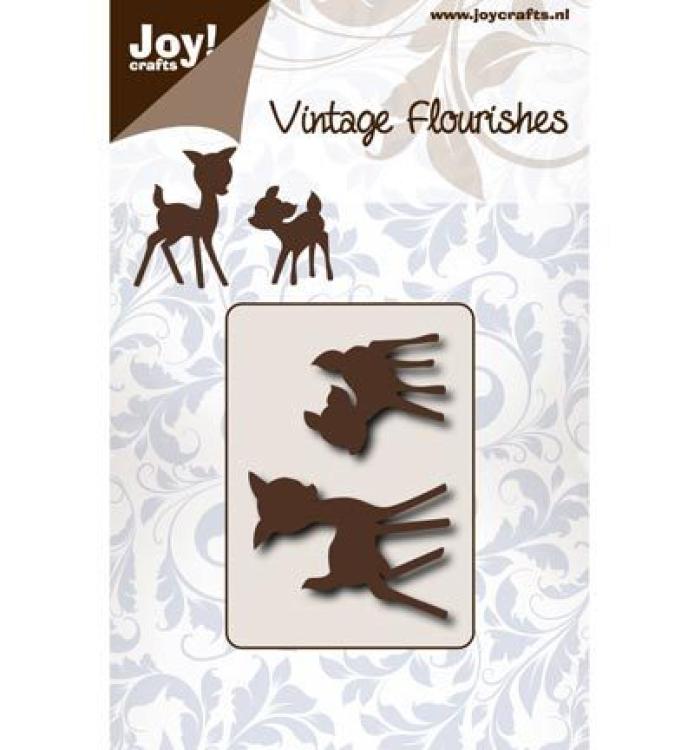 JoyCrafts Vintage Flourishes Stanze Reh #6003/0075