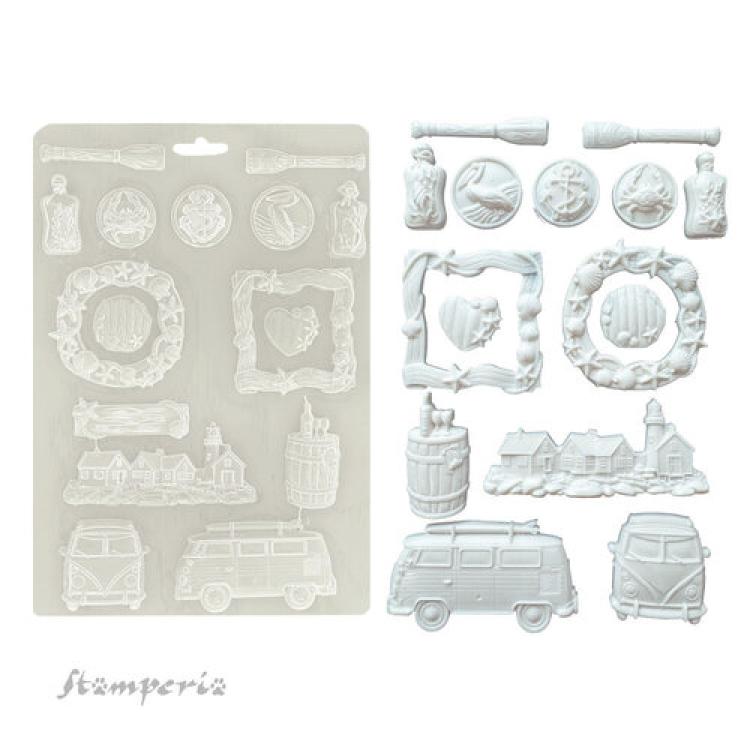 K3PTA4591 Stamperia Silent Sea A4 Soft Mould