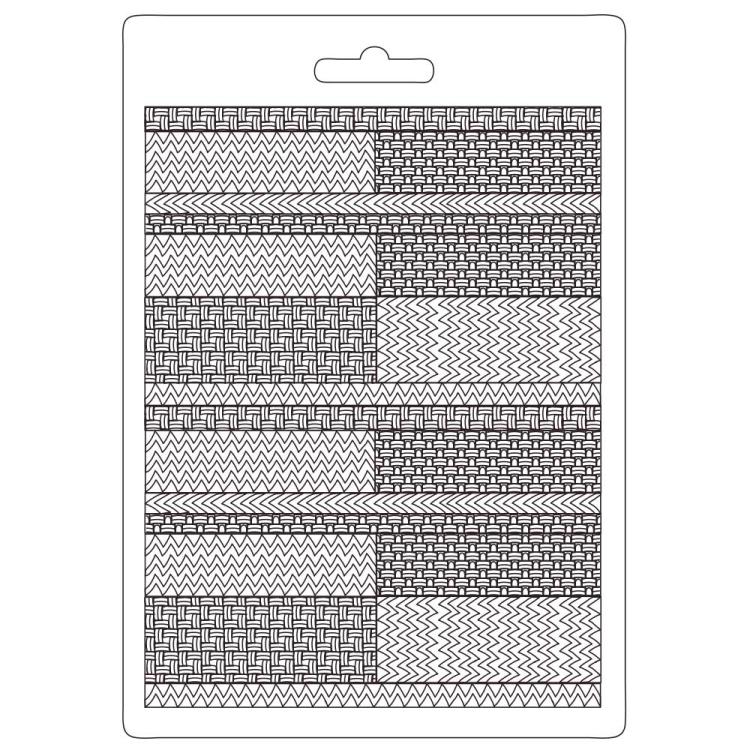 Stamperia A5 Soft Mould Bauhaus Textile Pattern #5629