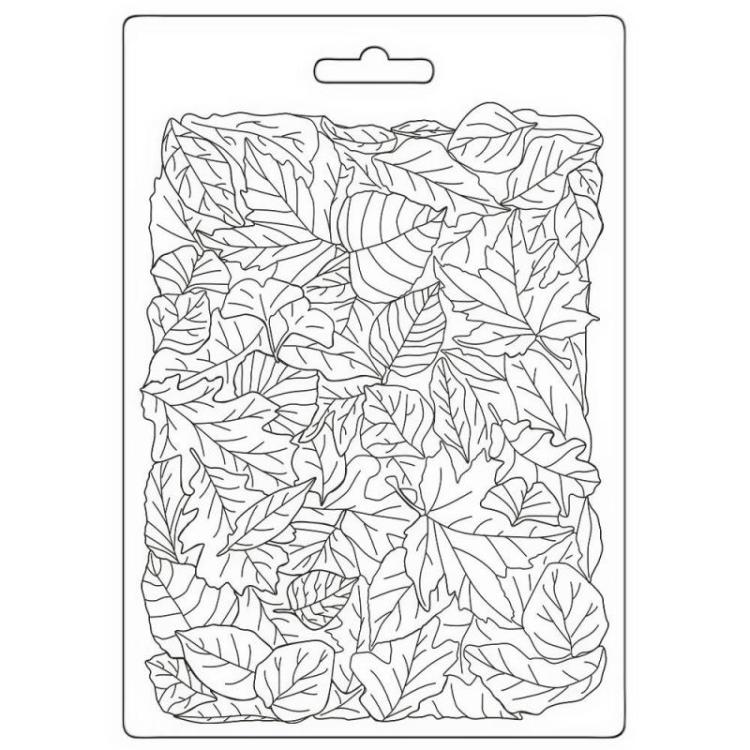 K3PTA5658 Stamperia A5 Mould Woodland Leaves