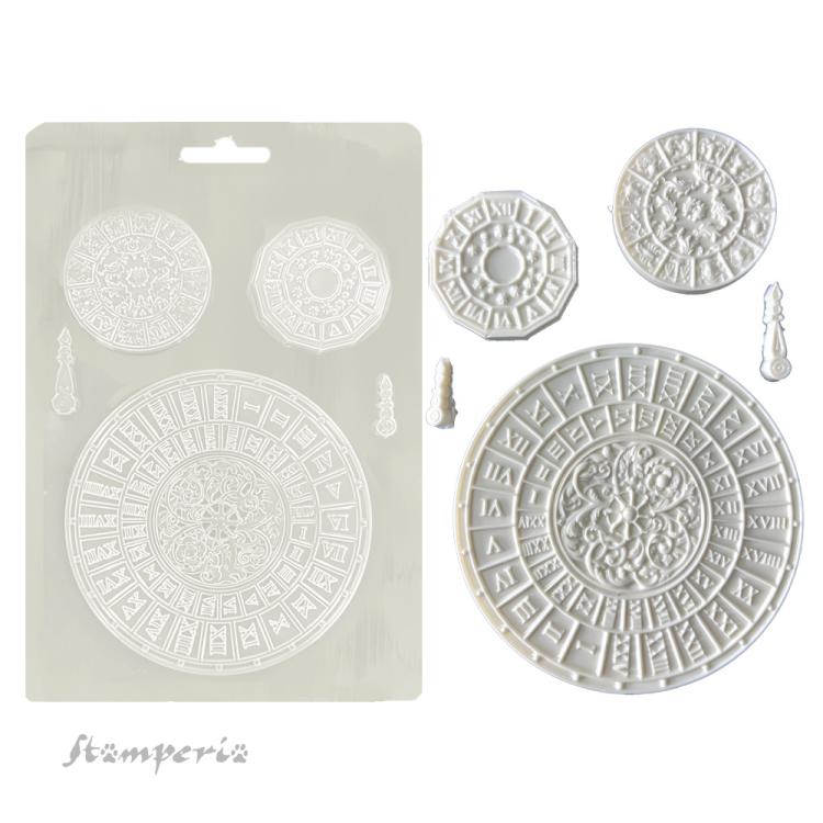 K3PTA5673 Stamperia Venice City of Art A5 Soft Mould Clocks
