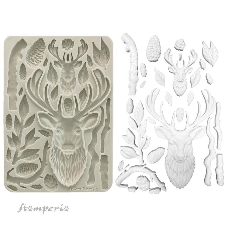 KACMA542 Stamperia The Owl's House A5 Silicone Mould Deer