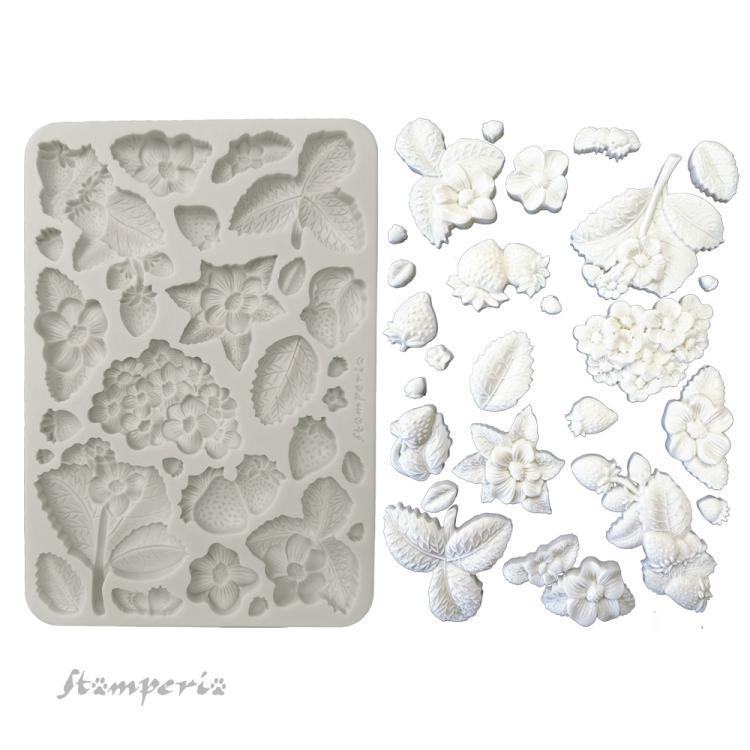 KACMA575 Stamperia Hidden Grove A5 Silicone Mould Strawberries