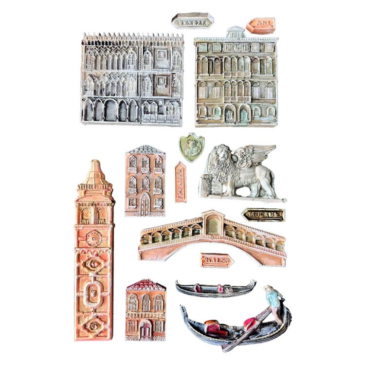 KACMA581 Stamperia Venice City of Art A5 Silicone Mould Monuments