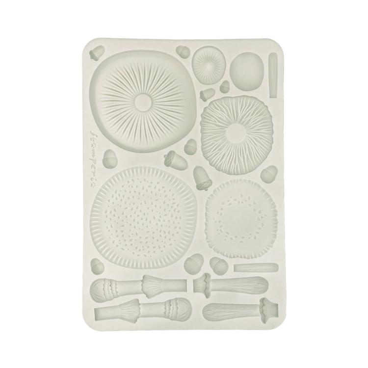 KACMA588 Stamperia Whispering Woods A5 Silicone Mould Mushrooms