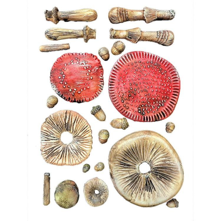 KACMA588 Stamperia Whispering Woods A5 Silicone Mould Mushrooms