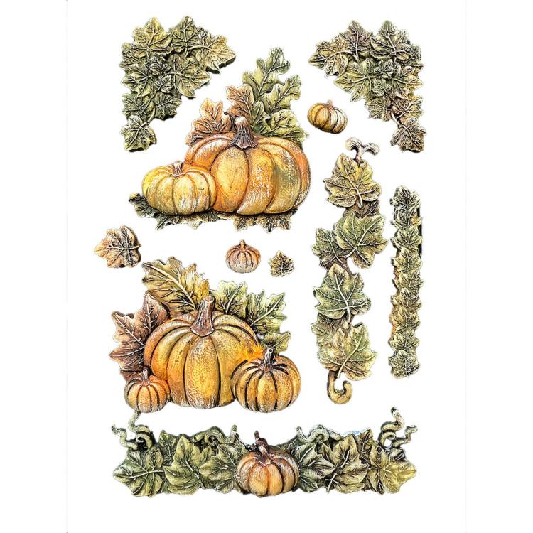 KACMA589 Stamperia Whispering Woods A5 Silicone Mould Pumpkins