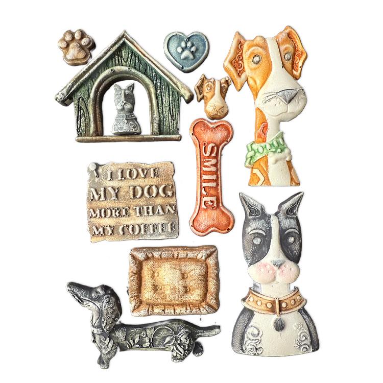 KACMA590 Stamperia Furry Friends A5 Silicone Mould I Love My Dog
