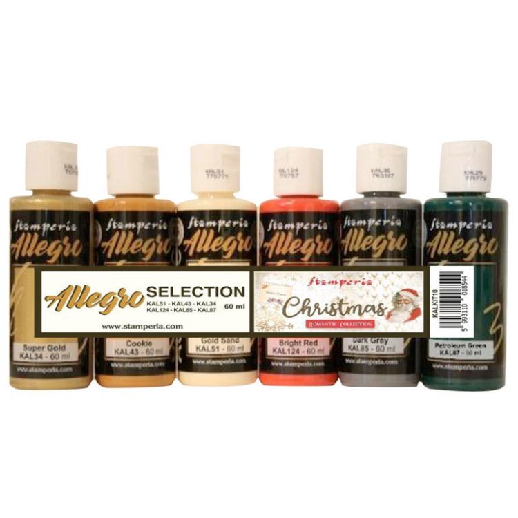 Stamperia Kit 6 Allegro Colors Romantic Christmas KIT10