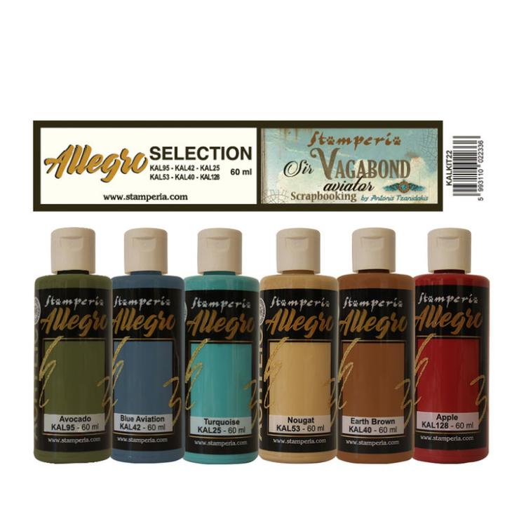 Stamperia Kit Allegro Sir Vagabond Aviator KIT22