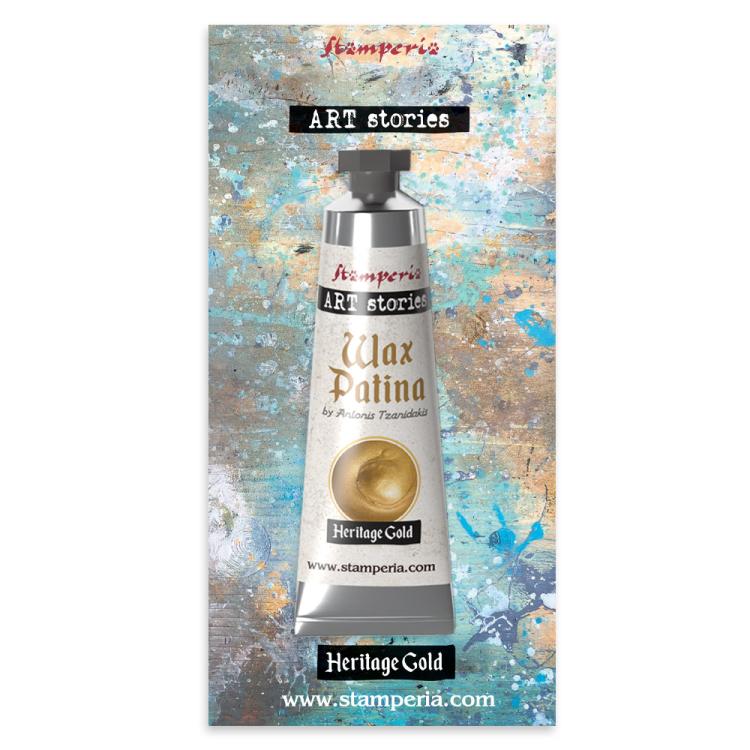 KECW06 Stamperia Wax Patina Heritage Gold