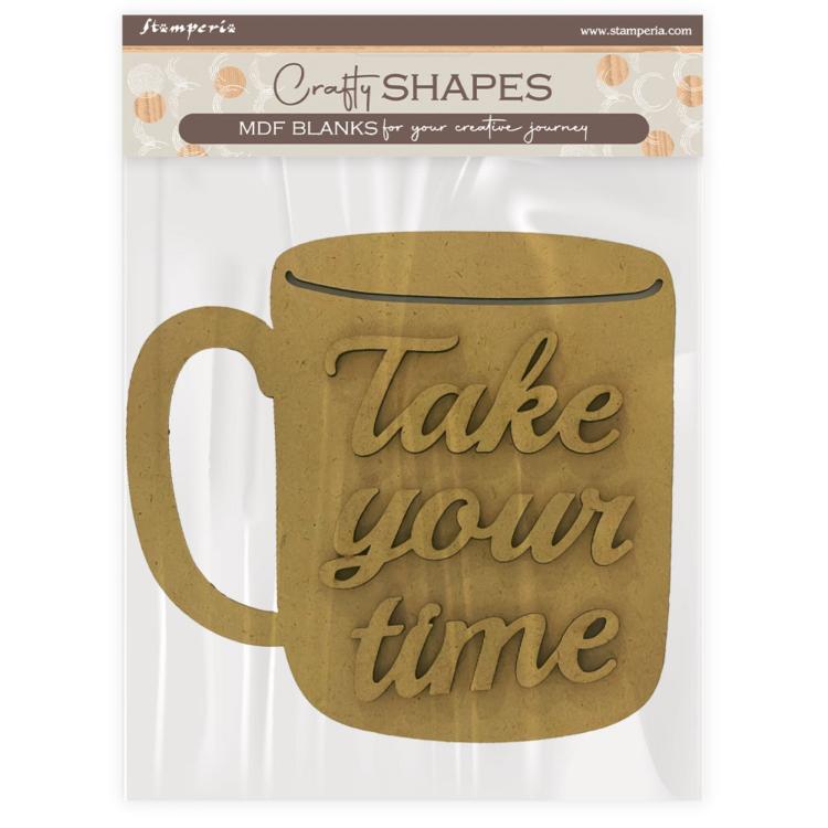 KLSM66 Stamperia Whispering Woods MDF Crafty Shapes Blank Cup