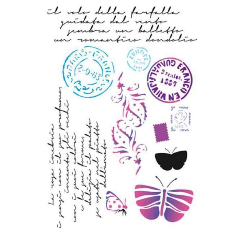 Stamperia Stencil Post Cards #KSG289