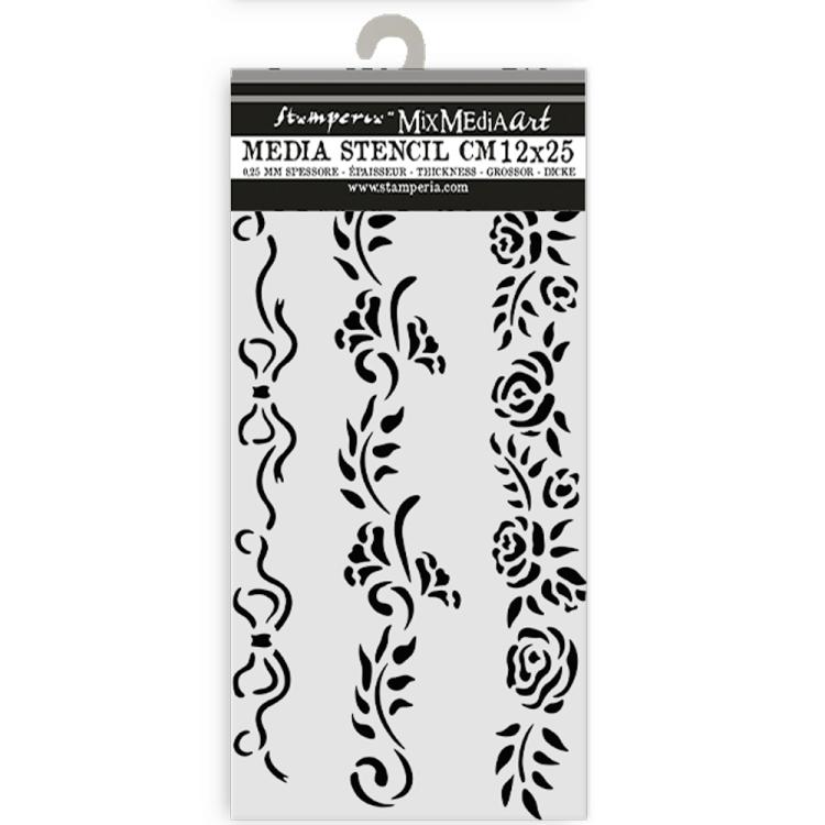 KSTDL118 Stamperia Timeless Stencil Borders