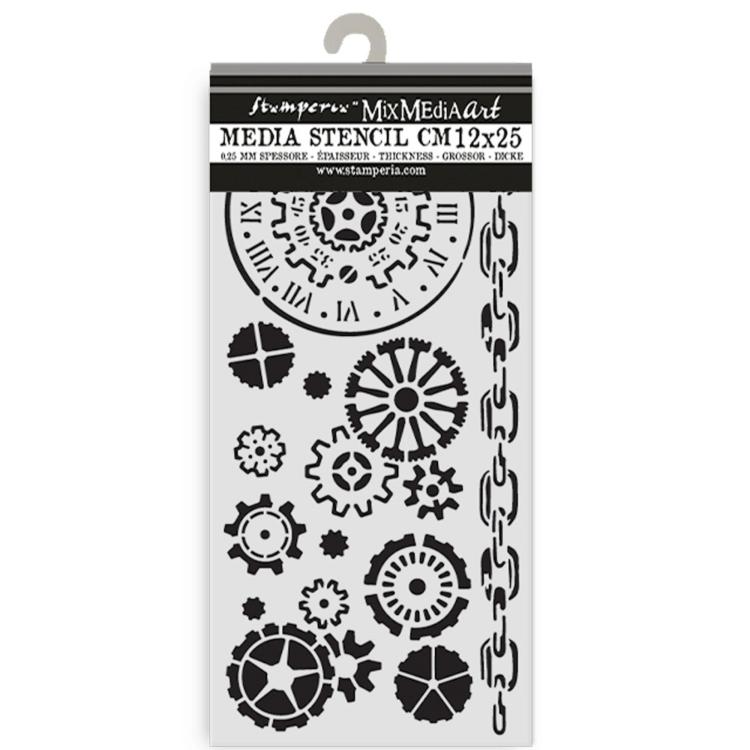 KSTDL131 Stamperia Voyages Fantastiques Stencil Mechanisms