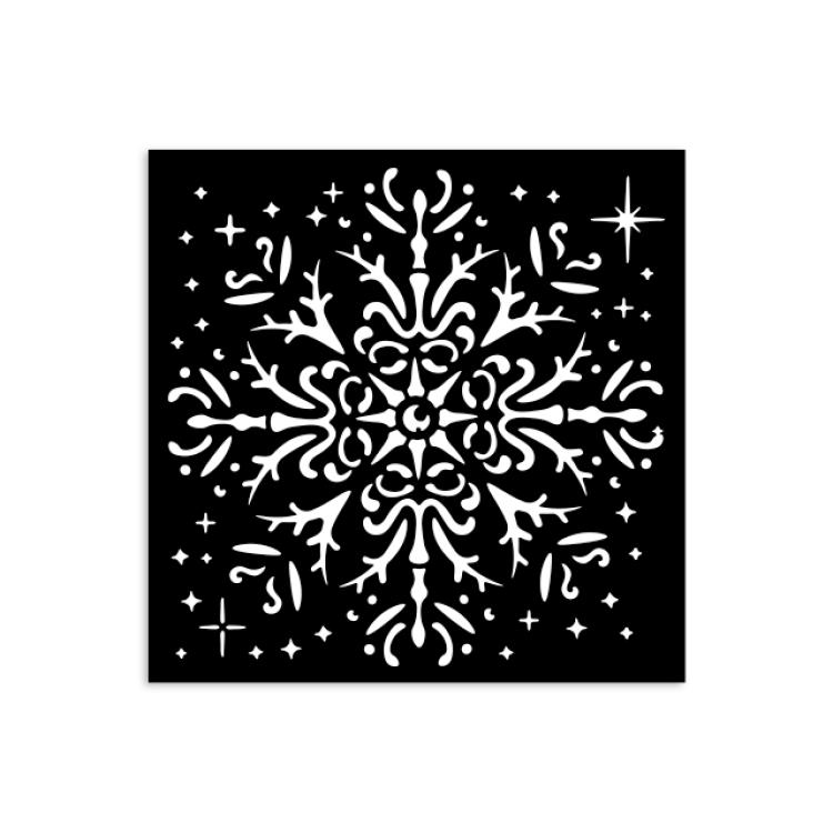 KSTDS52 Stamperia The Owl's House Stencil Snowflake