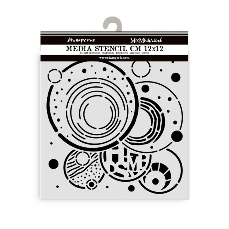 KSTDS62 Stamperia Furry Friends Stencil Vibrant Circles