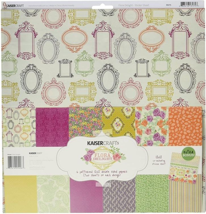 Kaisercraft 12x12 Paper Pack Flora Delight #PK426