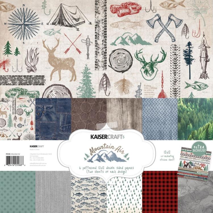 Kaisercraft 12x12 Paper Pack Mountain Air #PK588