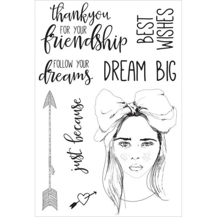 Kaisercraft Clear Stamp Set Boho Dreams