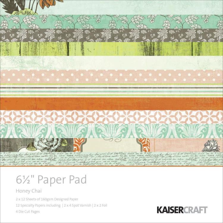 Kaisercraft Honey Chai 6,5x6,5 Paper Pad