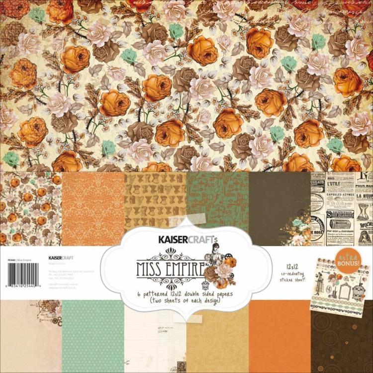 SALE Kaisercraft Miss Empire 12x12 Paper Kit