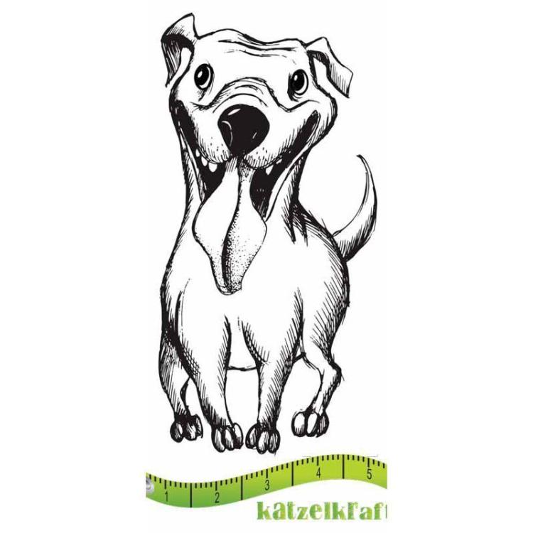 Katzelkraft French Style Rubber Stamp Chien Bonzy
