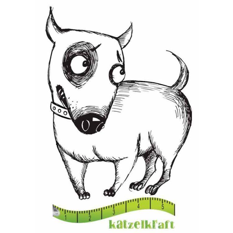 Katzelkraft French Style Rubber Stamp Chien Sidony