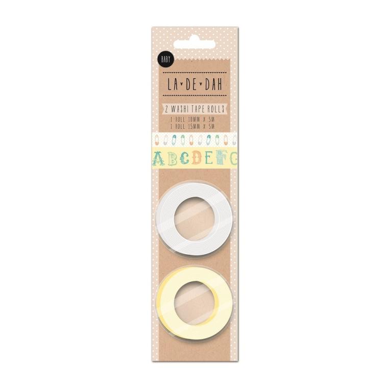 La De Dah Baby Washi Tape Rolls 2 Pack